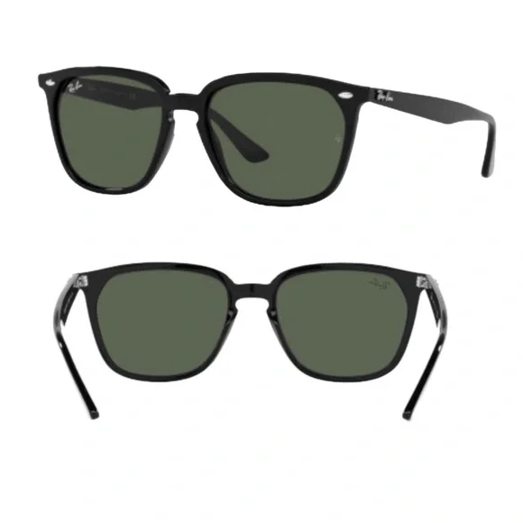 Ray Ban Polarized Unisex Sunglasses RB4362
55-18-145 Black Preppy Square New 0RB4362__710_83__P21__shad__cf  main image 4
